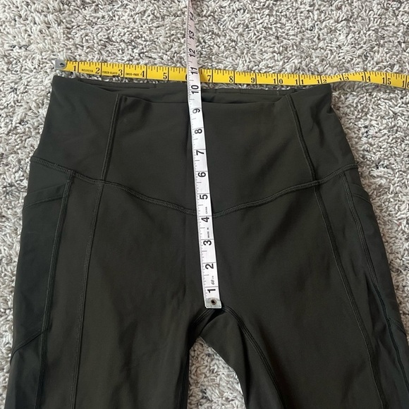 Lululemon Athletica High Rise All The Right Places Crop II 23” Sz 6 Dark Olive - Picture 12 of 14